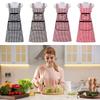 Multicolor Apron Grids Pattern Taslan Cooking Smock Oilproof Waterproof Housework Clothes Hotel Restaurant Chef Barbecue