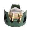 Outdoor Camping Brass Stove with Aluminum Stand Cover Portable Boiling Water Stove Bracket