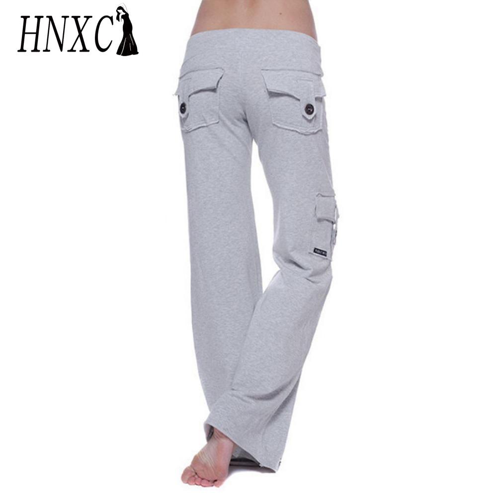 

HNXC Женские модные повседневные брюки и капри с однотонным принтом XXXXL светло-серый