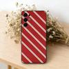 B-Burgundy White Stripe P-pattern  Phone Case For Samsung S25,S24,S21,S22,S23,S30,Ultra,S20,Plus,Fe,Lite,Note,10,Black Cover