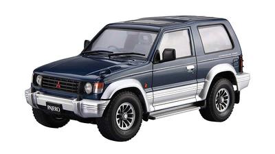 AOSHIMA The Model Car Series Mitsubishi V24WG Pajero Metal Top Wide 1991 Plastic Model 1/24 No.103 XR-2