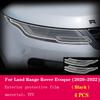 For Land Range Rover Evoque 2015- Car Accessories 2 Pcs Car Headlight Protective Film Headlamp Transparent Black TPU Sticker