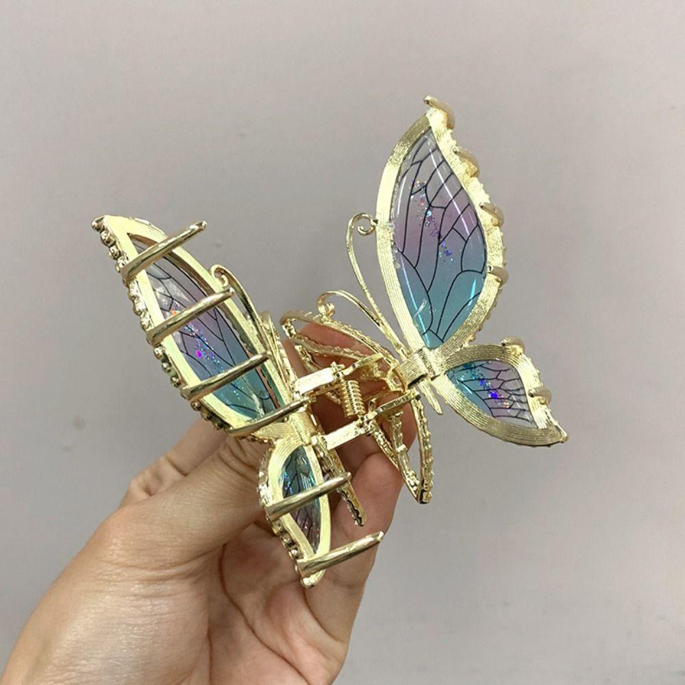Female Girls Barrettes Metal Butterfly Hair Claw Hair Clips Hair Accessories Delicate Hairpin