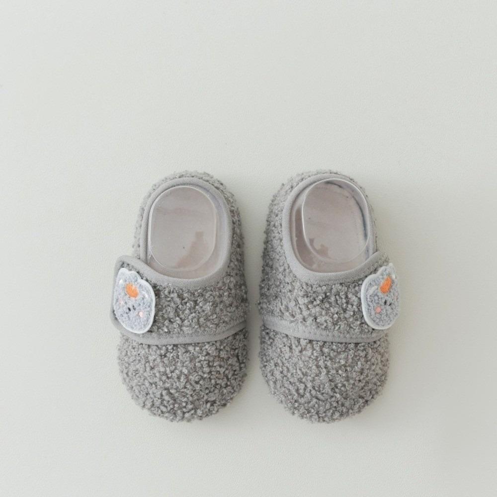 Plush Anti-slip Soft Sole Socks Winter Warm Children Cotton Slippers New Toddler Socks Boys Girls