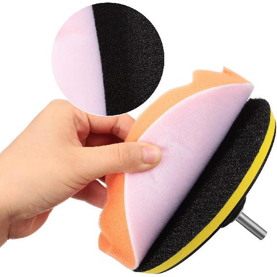 BBTO 12 Pieces Buffing Polishing Pads 6 Inch Compound Buffing Sponge Pads Cutting Polishing Kit For Car Buffer Compounding And Waxing