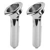 Boat Fishing Rod Cup Holder Heavy Duty 40mm Flush Mount Fishing Rod Holder for Yacht Ship