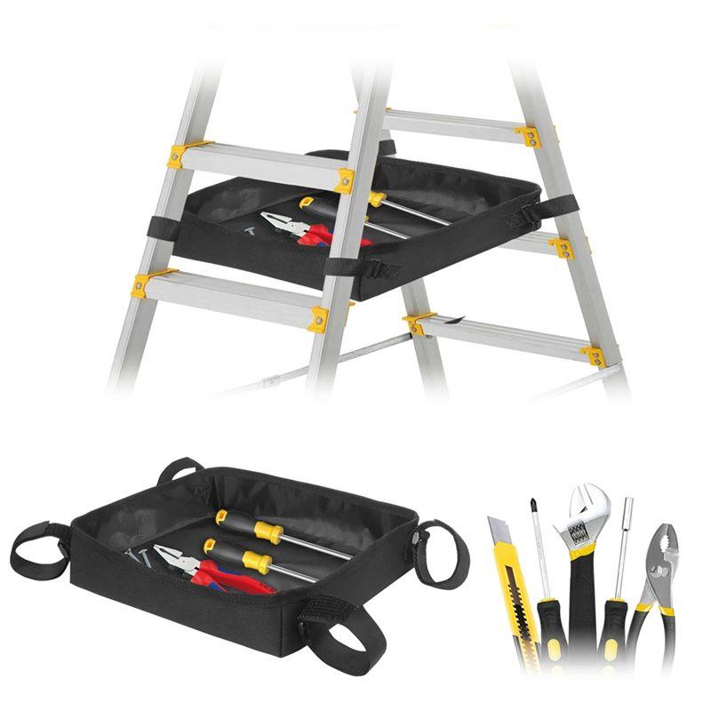 M-Moderner Leiter-Organizer für Teleskopleiter, Tragbare Werkzeugtasche für Leiter, Werkzeugtaschen Leiterzubehör Leiterwerkzeug