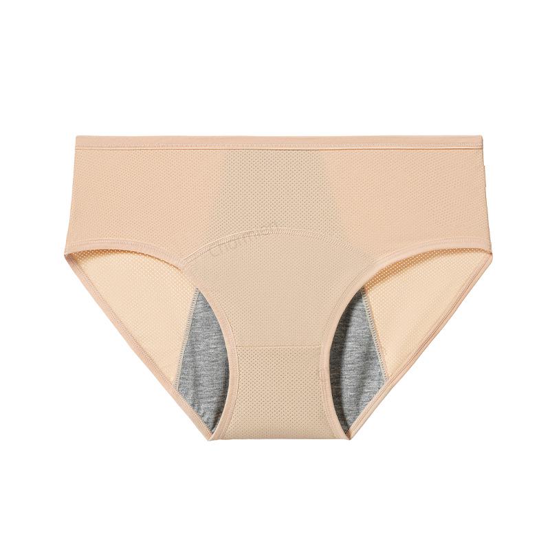 Plus Size High Waist Leak-Proof Menstrual Underwear with Breathable Holes for Women L