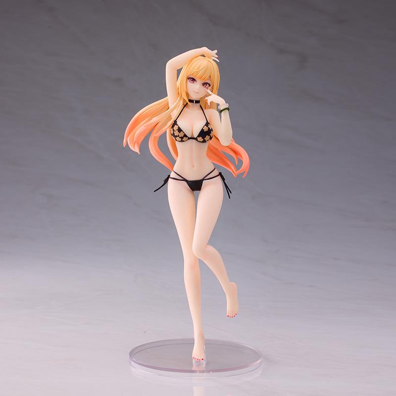 

My Dress-Up Darling Kitagawa Marin Animation Girl POLYVINYL CHLORIDE Action Figure Plaything Sono Bisque Figure wa Koi o Suru Statue Collector (As shown-14260)-No Retrail Box