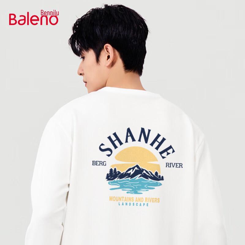 Baleno Unisex Pure Cotton Long Sleeve Graphic Tee 3XL