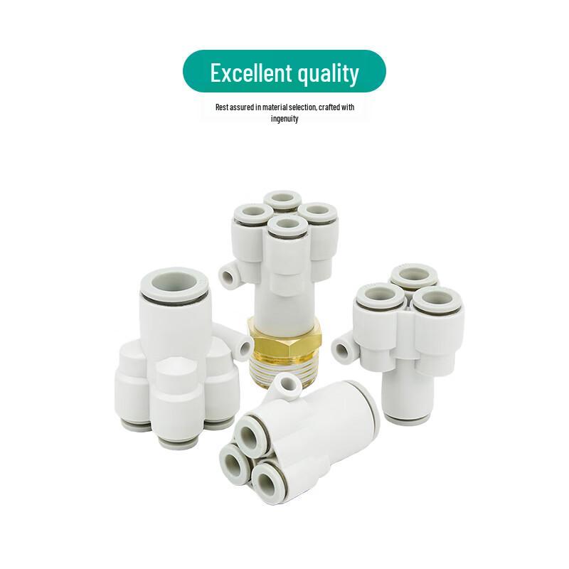 ZONYE Pneumatic Y-Type Four-Way Quick Connector