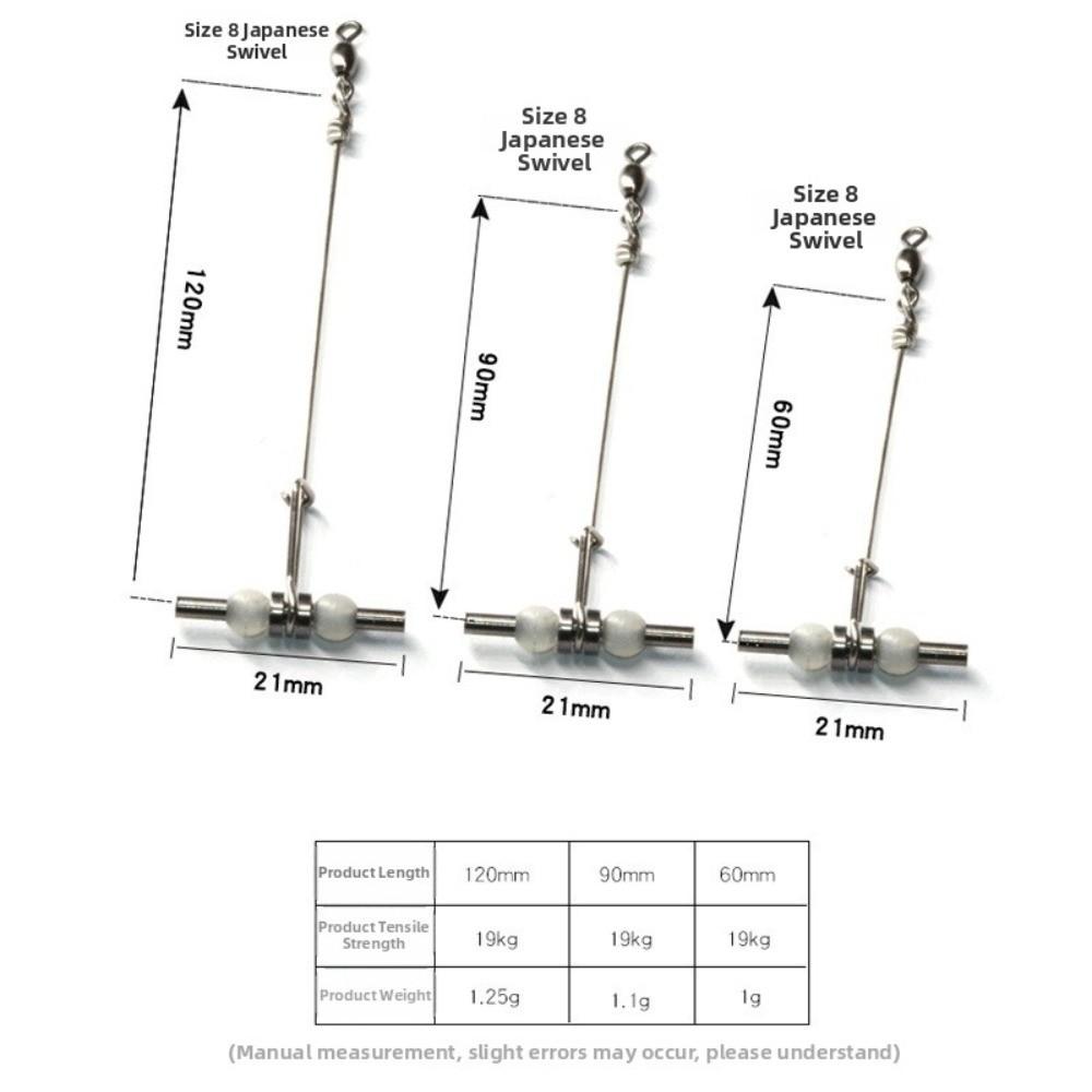 10pcs Barrel Design Lure Fishing Swivels Rolling Swivels Heavy Duty Swivels Fishing Lure
