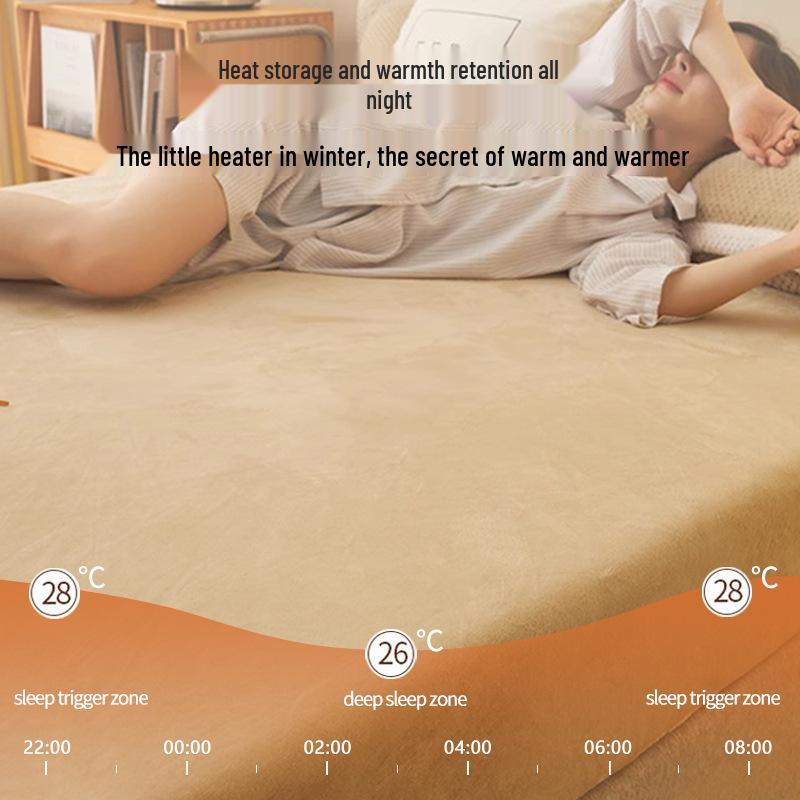 Milchsamt Winterfleece Bettwäscheset: Einzelstudentenwohnheim Dreiteilige Dicke Plüsch Rutschfeste Korallen-Decke