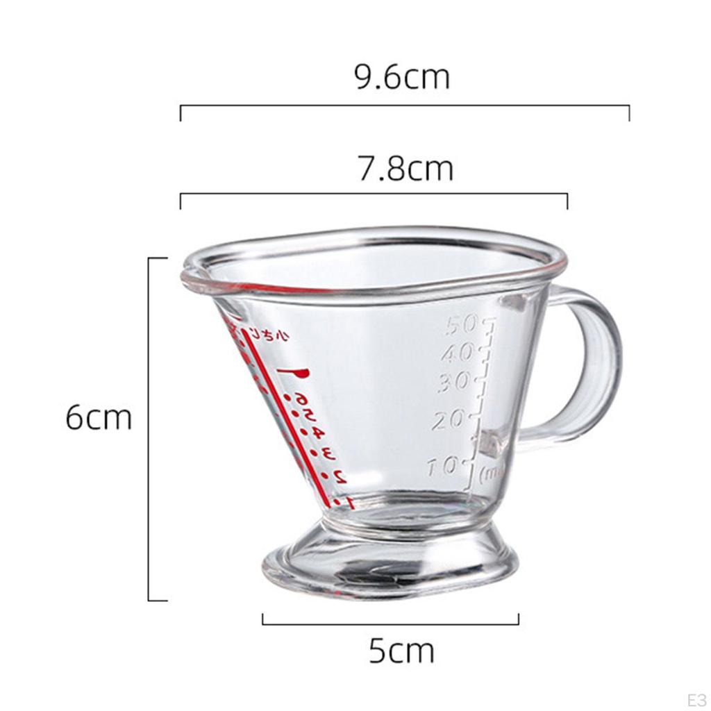 Measuring Cup 50ml Heat-Resistant Bpa- Scale Microwave and Dishwasher Jug for Baking Supplies