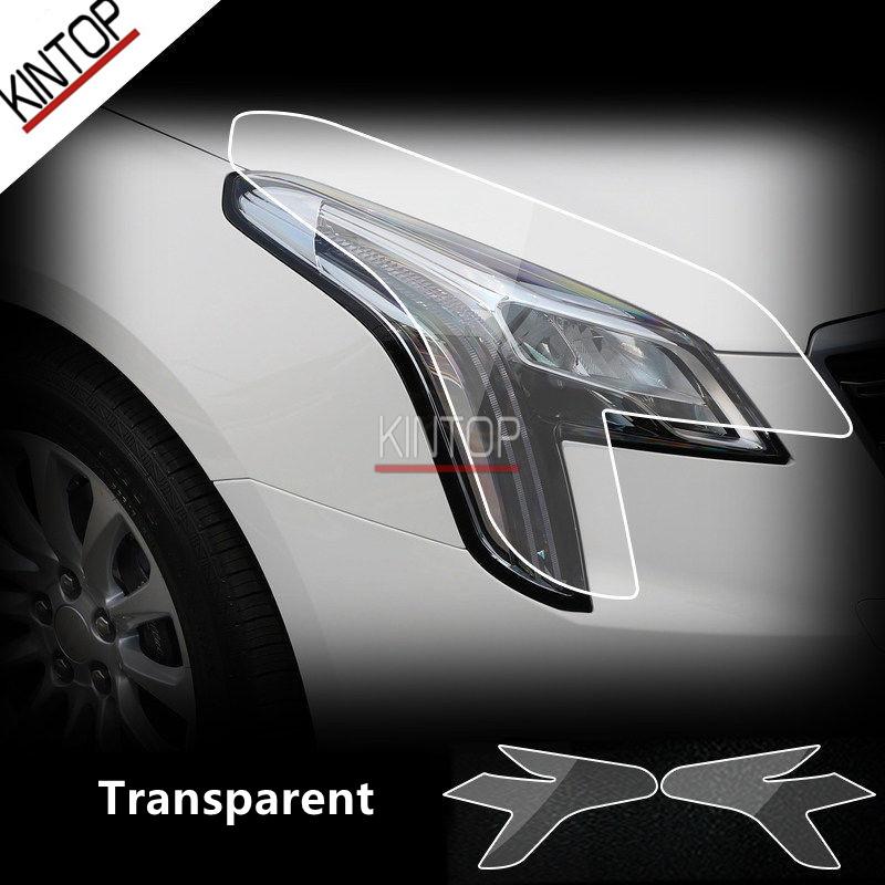 For CADILLAC XTS 2018 TPU Transparent Headlight Protective Film, Headlight Protection,Film Modification,Accessories Refit