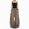 Women's High Rise Loose Fit Wide Leg Jeans Casual Oversized Denim Pants With Wash