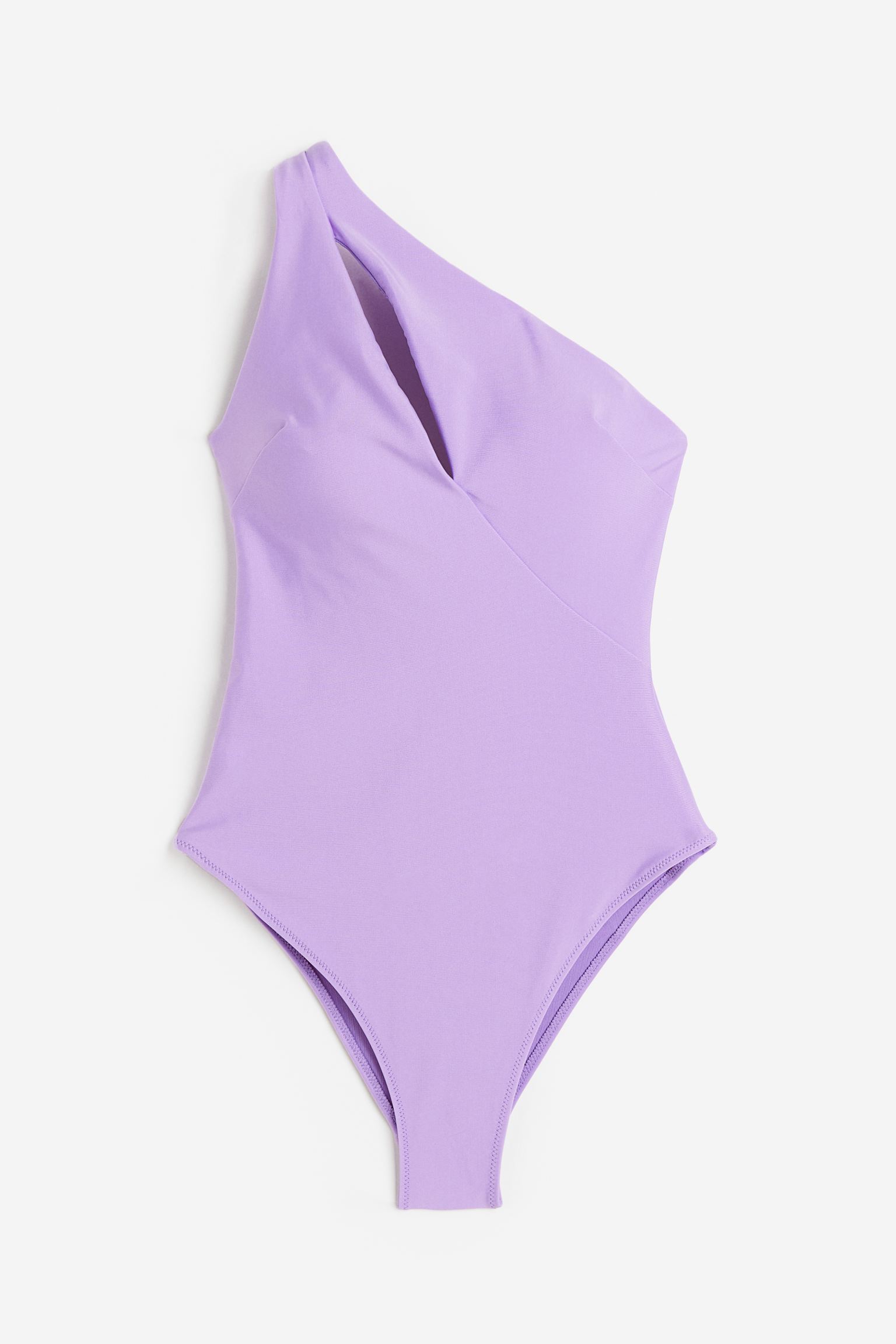 

Купальник на одно плечо с завышенной талией