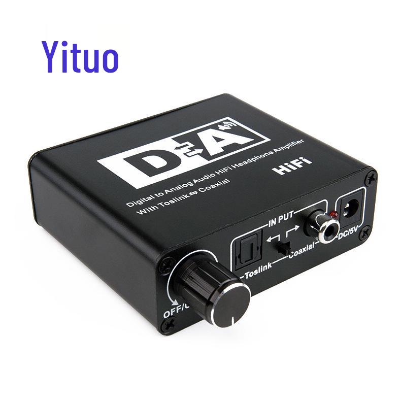 Digital Optical To 5.1 Channel Audio Converter with Adjustable 3.5mm Output