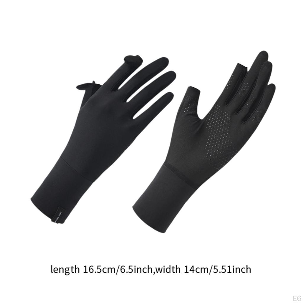 Sun Protection Gloves for Women Driving Breathable Thin Summer Sunblock Golf