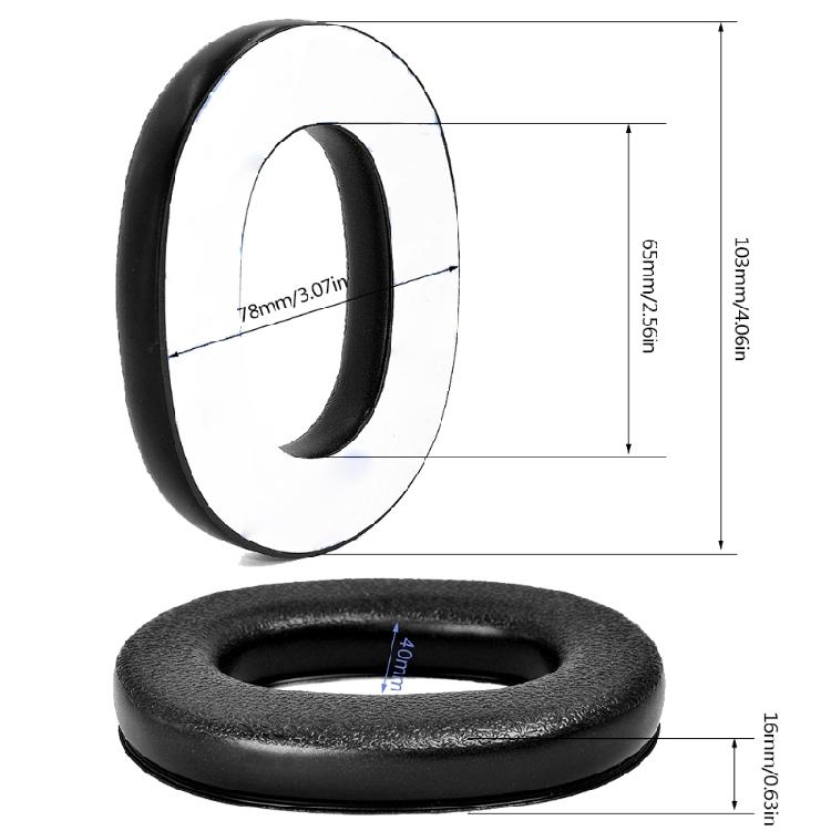 1 Pair Ear Pad Cushion Cover Part Earpad Pillow for Worktunes Connect Hearing