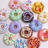 100PCS Colorful Donut Resin Flatbacks Scrapbooking Crafts DIY Handmade Phone Hair Bows Decoration Accessories 20*10mm