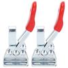 2 Set Toggle Clamp Quick Release Horizontal Clamp Anti Slip Hand Tool for Woodworking