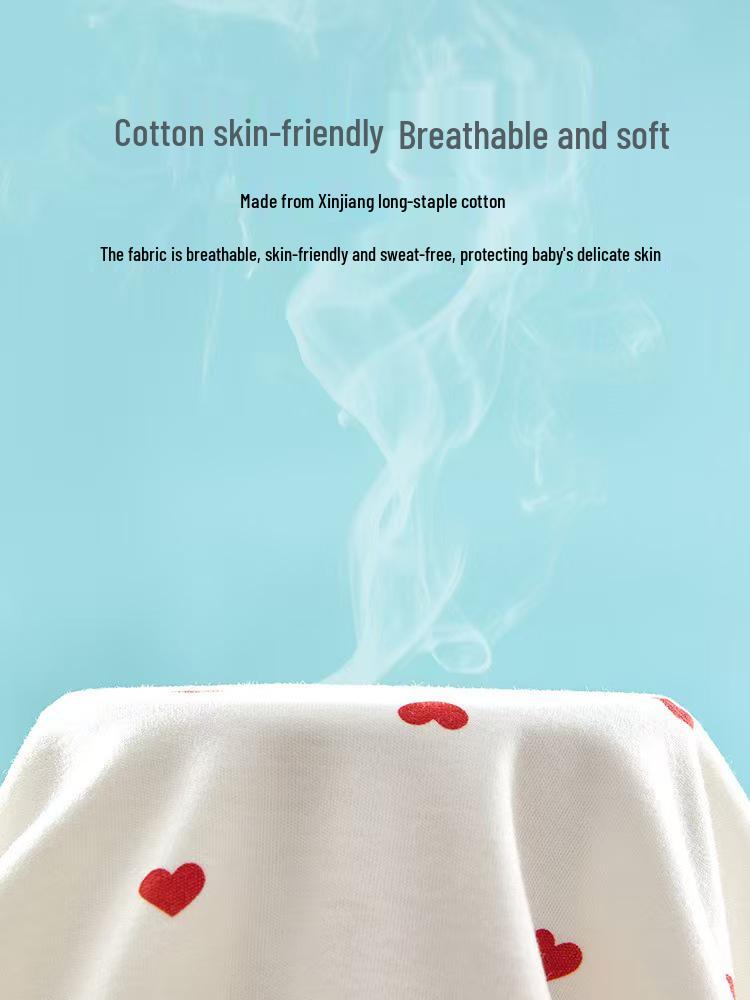 Pure Cotton Long Sleeve Baby Bodysuit for All Seasons