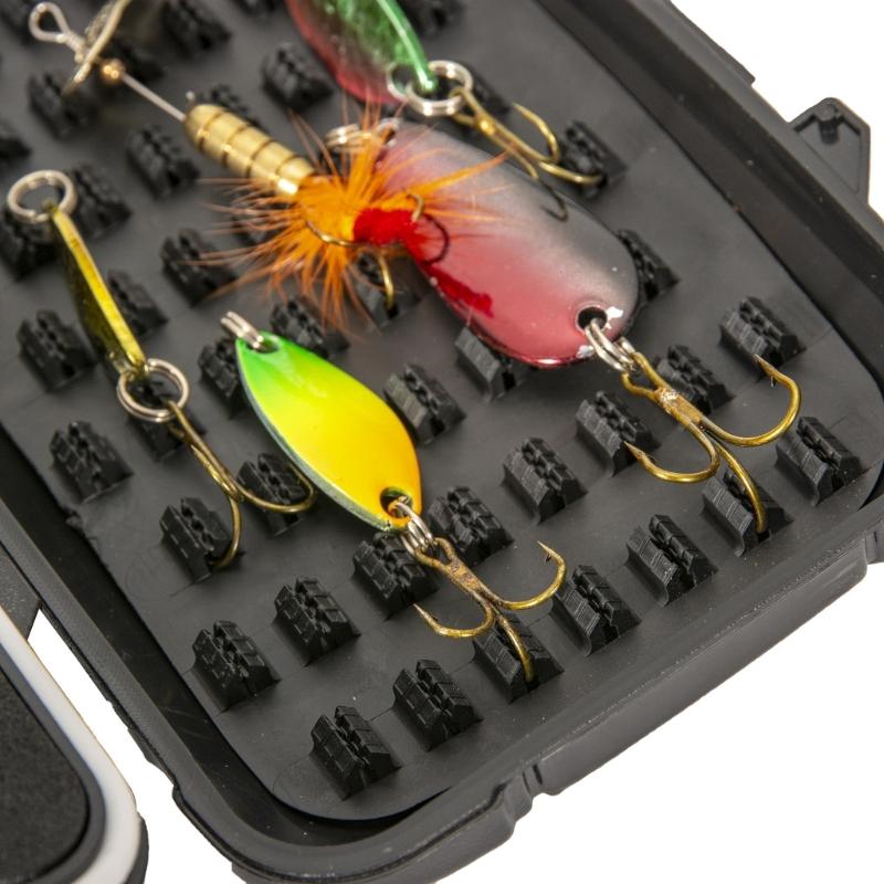 Durable Fly Fishing Tool Kits Box Four-sided Waterproof Fishing Fly Box Easy-Grips Fishing Gear Combos Fly Fishing Box