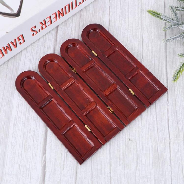 Mini Wooden Room Divider Panel For Dollhouses Bathroom Study Decoration 12.5cm Craftsmanship