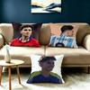 Football Star Julian Alvarez Pillow Case Square DoubleSided Sofa Cushion Cover Bedroom Bedside Pillow