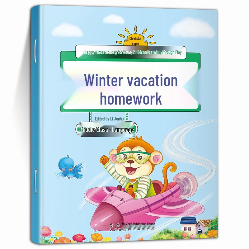 Winter Homework Workbook: Language & Math for Kindergarten & Preschool Transition
