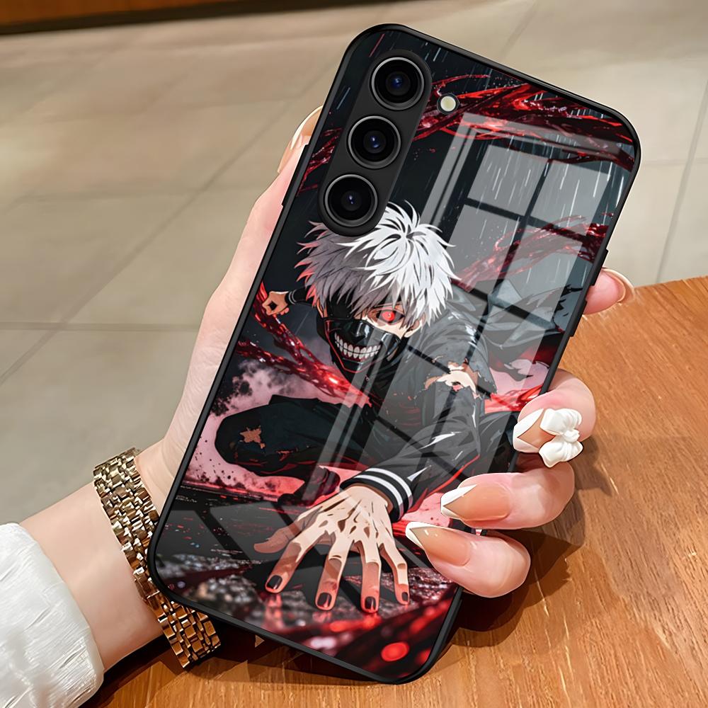 

Аниме Крутой Чехол Для Телефона Tokyo Ghoul С Покрытием Для Samsung S26 S25 Edge Ultra S23 S22 S21 S20 Ultra Plus S24 Fe A54 A53 A25 Стекло Co Samsung A56