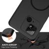 Protective Case - E.F.CONNECTION - For Xiaomi Redmi 10C - Silicone TPU - Matte Black - Wireless Charging