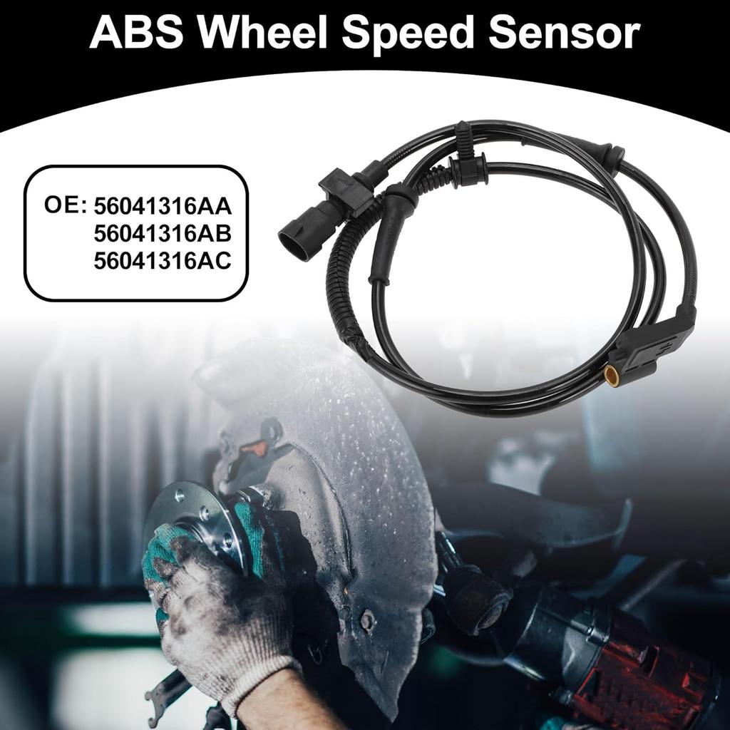ABS Wheel Speed Senor No.56041316AA/56041316AB/56041316AC Front Right ABS Sensor Anti-lock Braking System Sensor for Jeep Grand Cherokee 1999-2004
