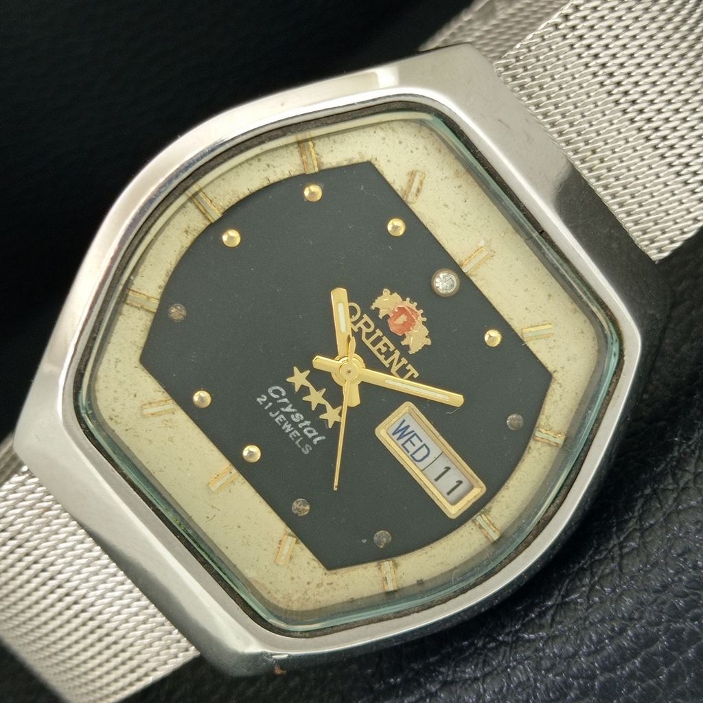 

АВТОМАТИЧНИЙ 46941 ВІНТАЖНИЙ ORIENT КРИСТАЛ ЯПОНІЯ ЧОЛОВІЧИЙ ОРИГІНАЛЬНИЙ ЦИФЕРБЛАТ ГОДИННИК a705016-1