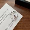 925 Sterling Silver Exaggerated Big Flower Adjustable Rings For Women Luxury Quality Jewelry Accessories Wholesale Jewellery
