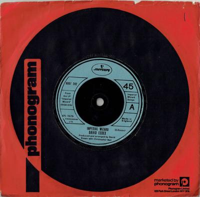 7-Zoll Schallplatte DAVID ESSEX - Imperial Wizard 6007202 Mercury 1979 UK Pop Gebraucht
