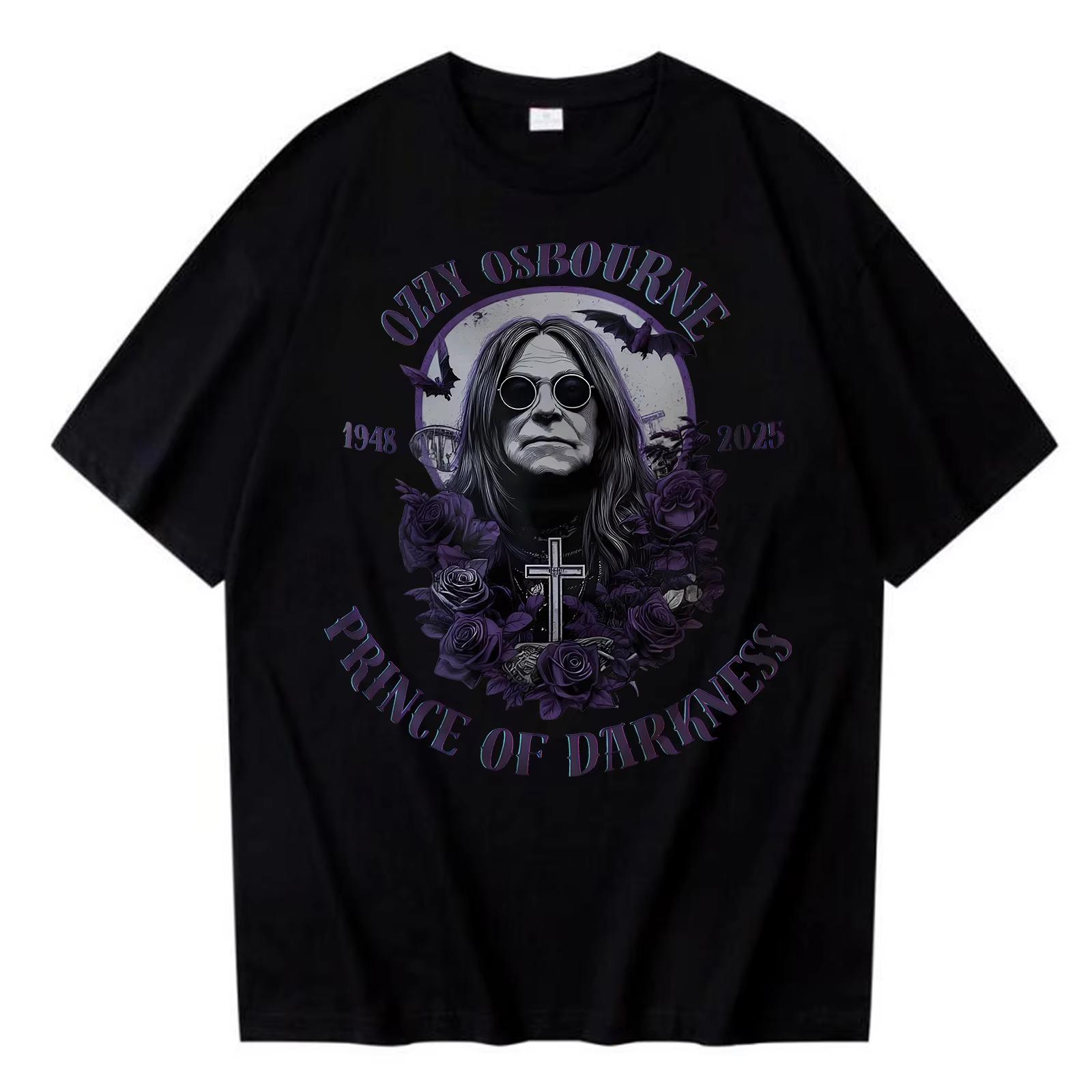 Ozzy Osbourne Rip 2025 T Shirt Tees Unisex Ozzy Osbourne Rock Legend Memorial Gift Tee Clothes XL