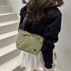 Stylish Ultra-Light Nylon Crossbody Bag Adjustable Wide Strap Large Capacity Messenger Bag Zipper Closure Women Bag Outing