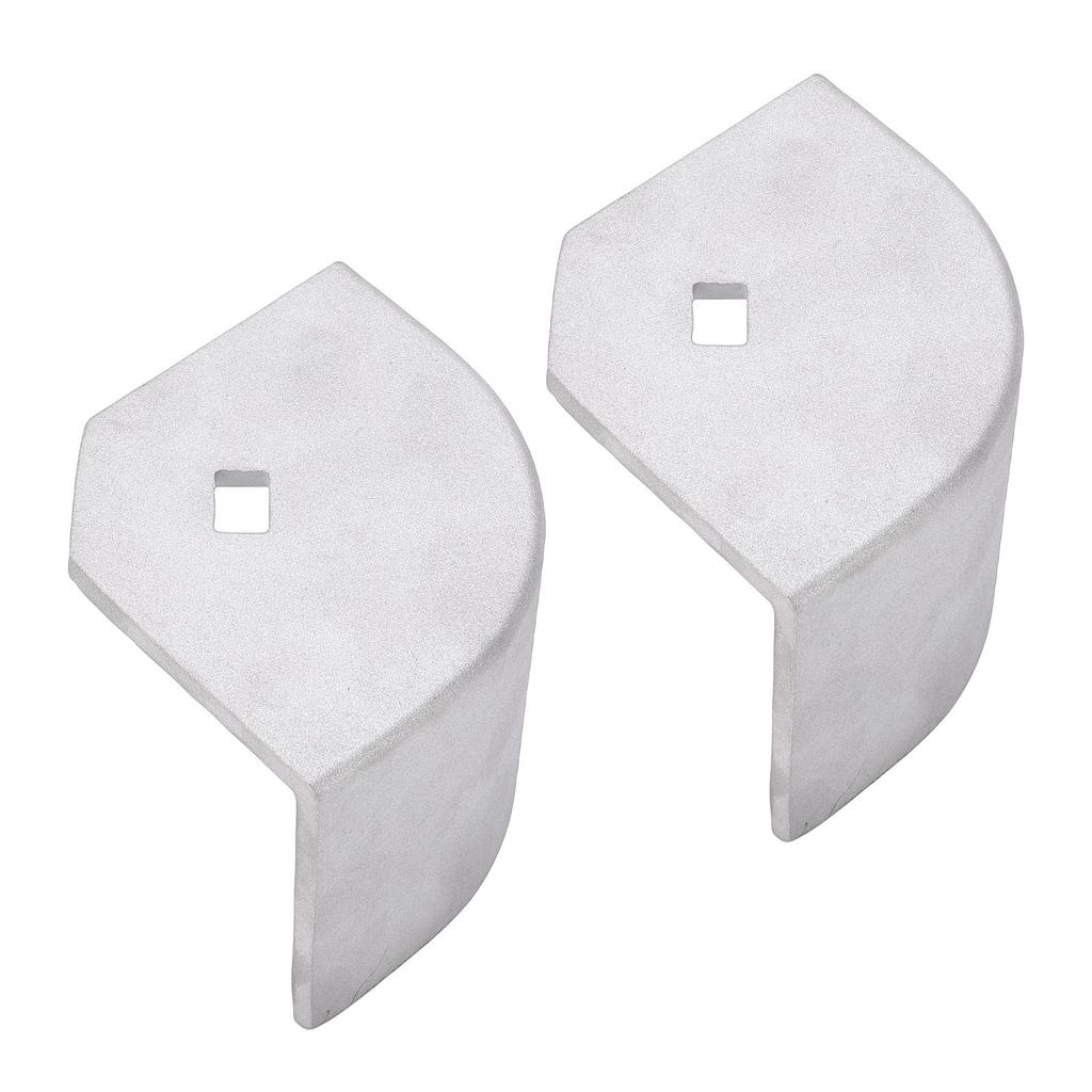 ALUMINUM PONTOON BOAT DECK CORNER HEAVY DUTY FOR ENHANCING APPEARANCE AND SUITABLE FOR ROUNDED CORNERS HEIGHT 2-1Celsius2IN TO 2-5Cel