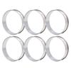 6PCS Easy Demoulding Stainless Steel Crumpet Rings Double Rolled Baking Mold  Muffin Baking
