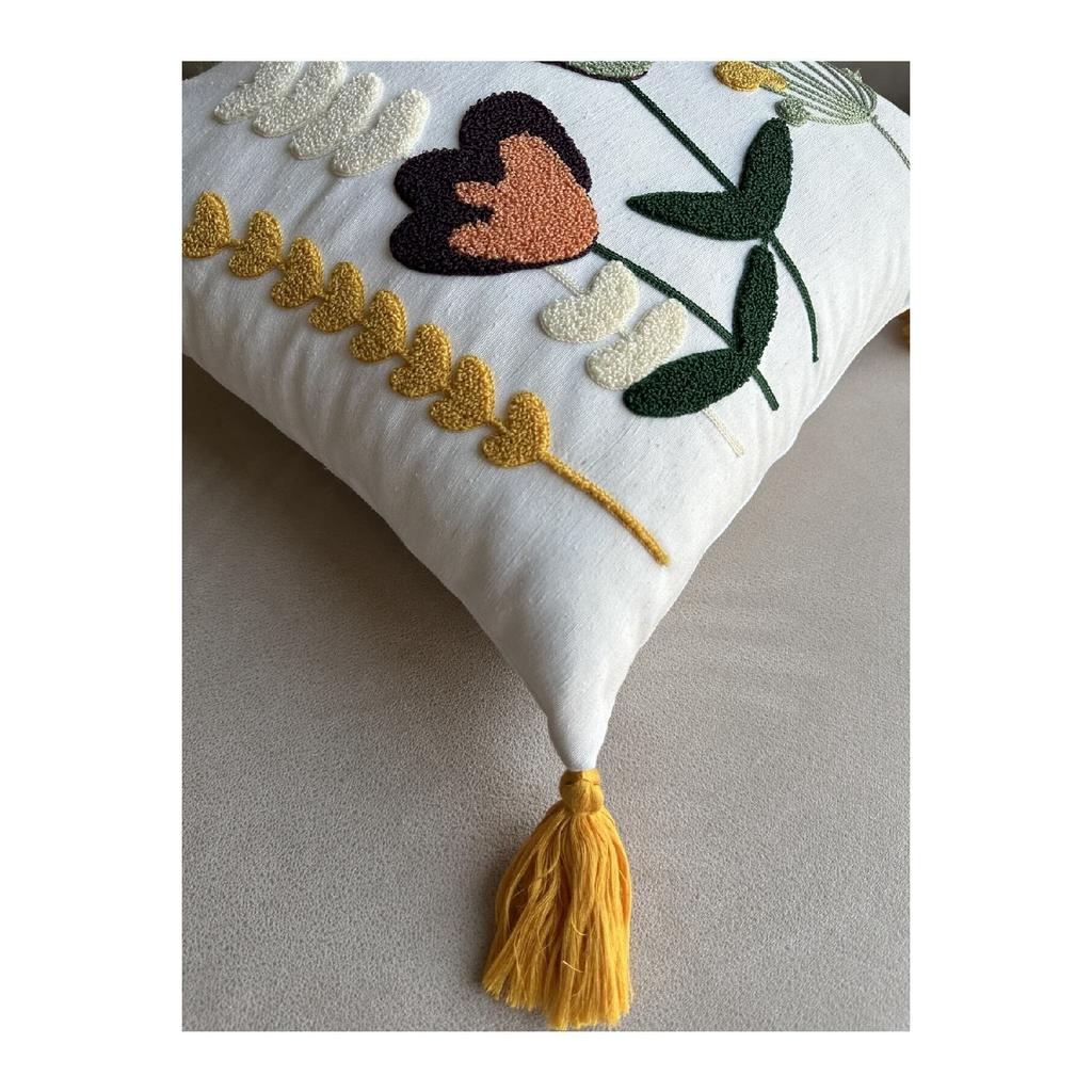 Starstalia Home Collection Punch Embroidered Throw Pillow Cover