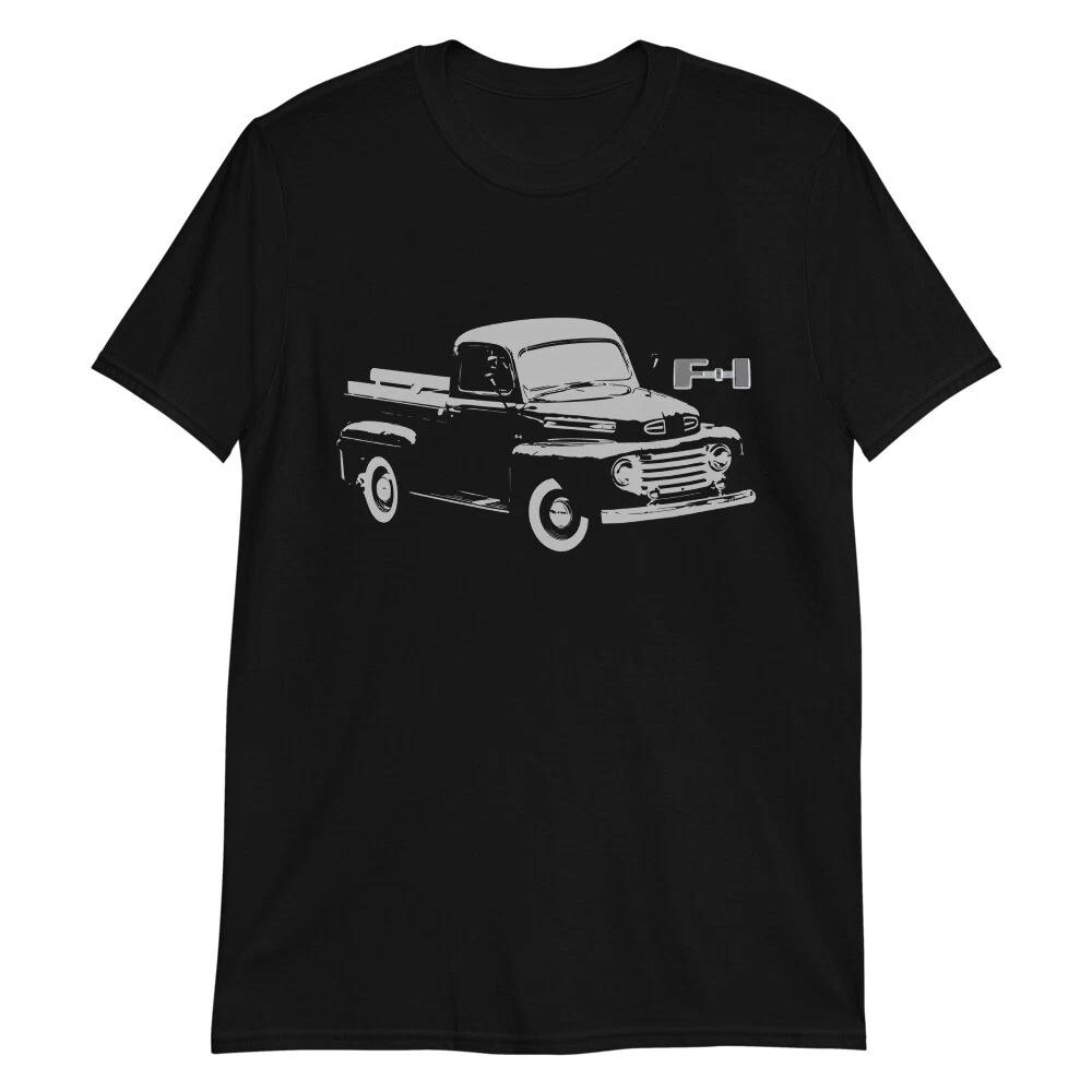 1948 Ford F1 Antique Truck Black T-Shirt XXXL