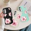 Pink Flower Soft Phone Cover Case for Samsung Galaxy A15 A16 A52 A21s A13 A11 A14 A12 A05 A22 A53 A33 A23 A03 A06 A04