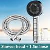 New Filter Booster Shower Head Four-speed Adjustment With Water Seal Multifunctional Home Shower Bathroom Accessories