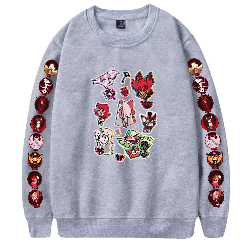 Hazbin Hotel Sweatshirt Men Autumn Fashion Hoodie Women Mens Streetwear Tracksuit Crewneck Sweatshirts