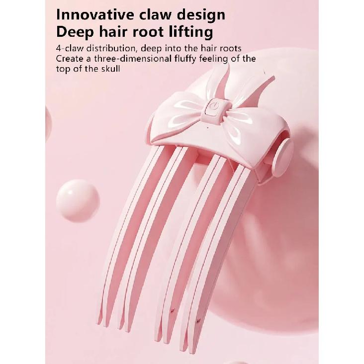 Wireless Heated Volumizing Root Lift Clip For Flat Fine Hair Portable Travel Styling Tool Comb Volumizer Crown Lifting Portable