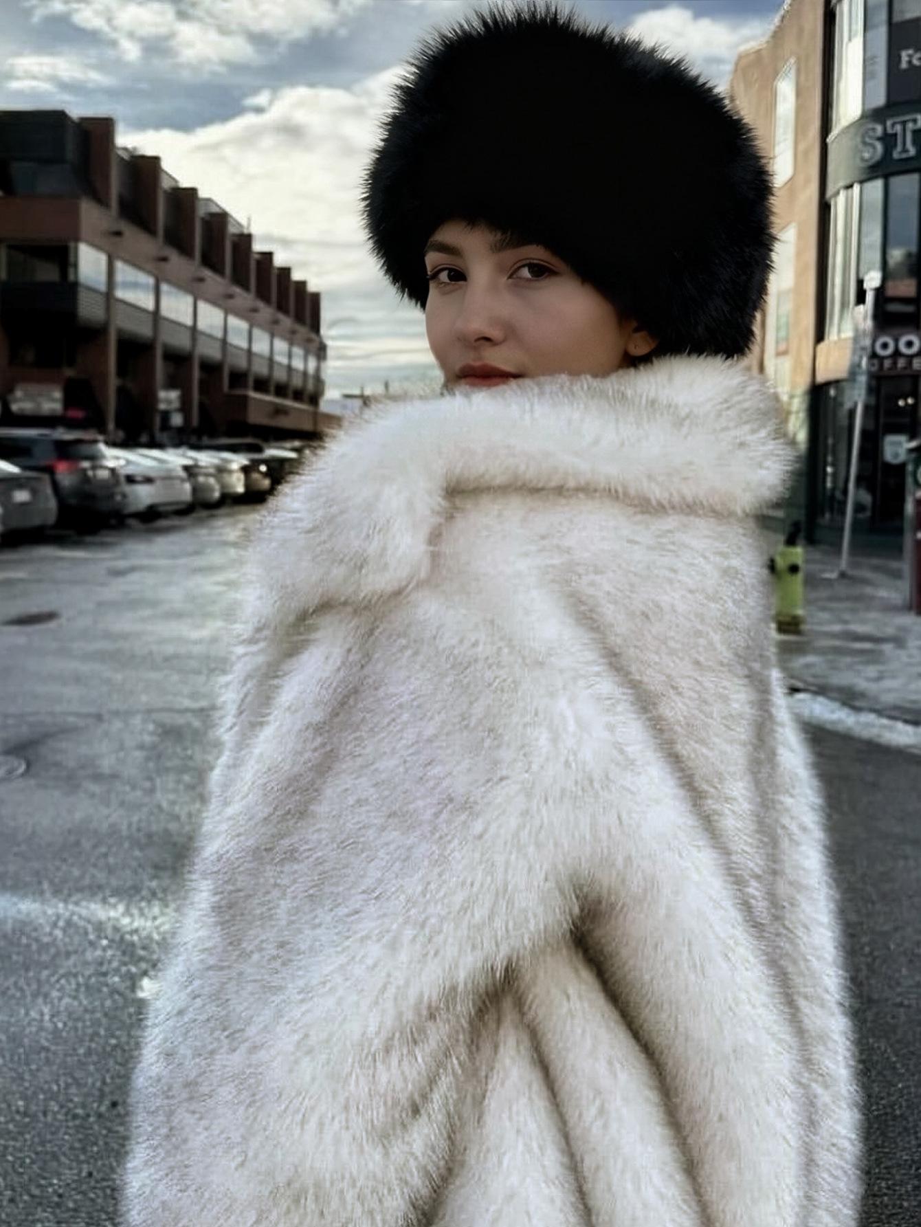 

European Fashion Colorful Faux Fur Headband for Women - Warm and Stylish New Style One Size