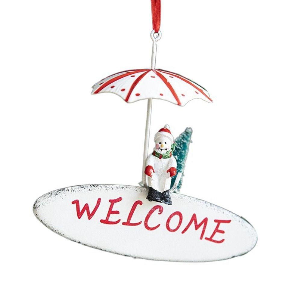 Elk Christmas Parachute Pendant Wrought Iron Christmas Hot Air Balloon Pendant Delicate   New Year