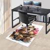 1pc Teddy Bear with Hearts Chair Mat - Anime Cartoon Design, Non-Slip Carpet for Office Chairs, Suitable for All Seasons, Ideal as a Gift for Home Dec